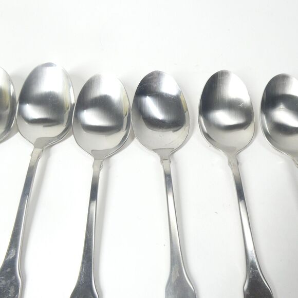 American Colonial Oneida Cube 72pc Flatware Set Stainless Forks Spoons - Picture 14 of 16